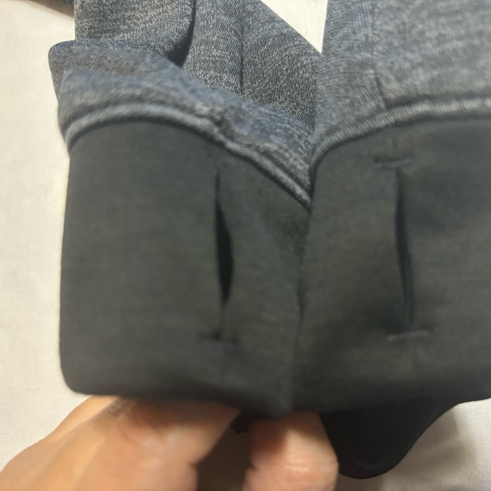 Adidas Unisex‎ Gray Black Long Sleeve Hoodie Sweatshirt Size M w/ Thumbholes - Picture 14 of 16